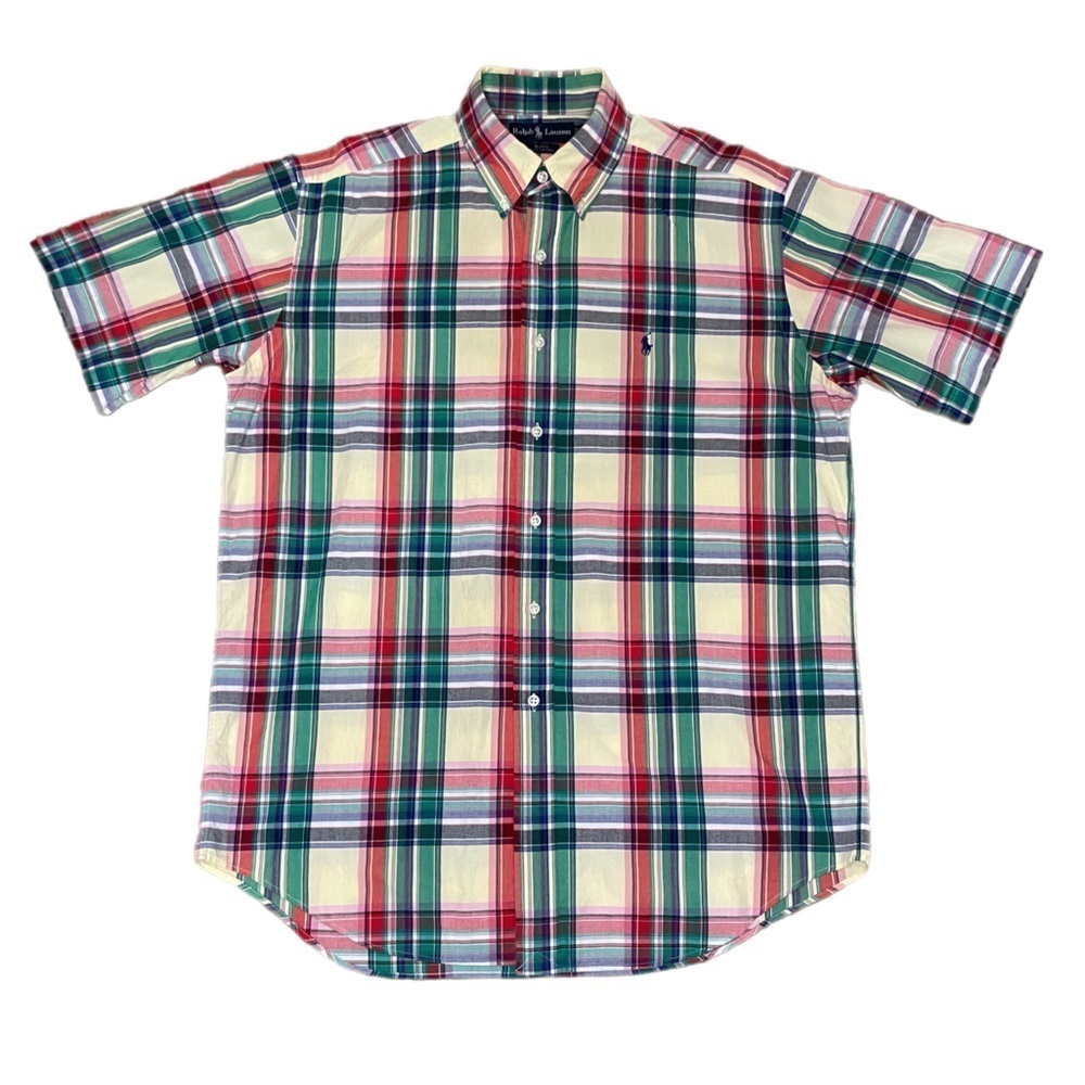 Ralph Lauren Plaid Blake Short Sleeve Button Down